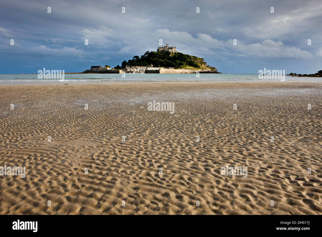 Isola di marea di St Michael&#39;s montare Marazion, Cornwall, England, Regno Unito Foto Stock