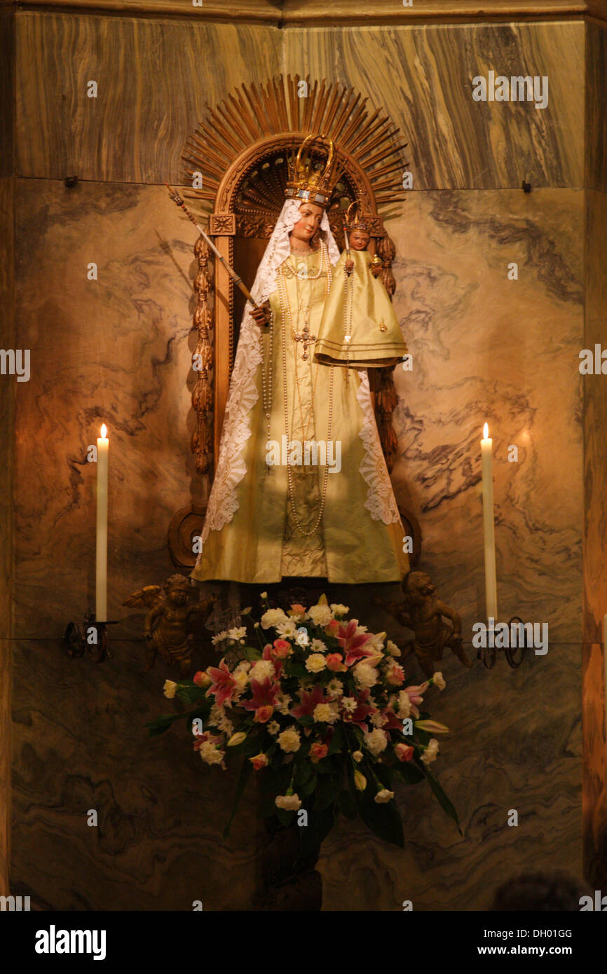 Vergine Maria nell'Ottagono della Cattedrale di Aachen, Aachen, Renania settentrionale-Vestfalia Foto Stock