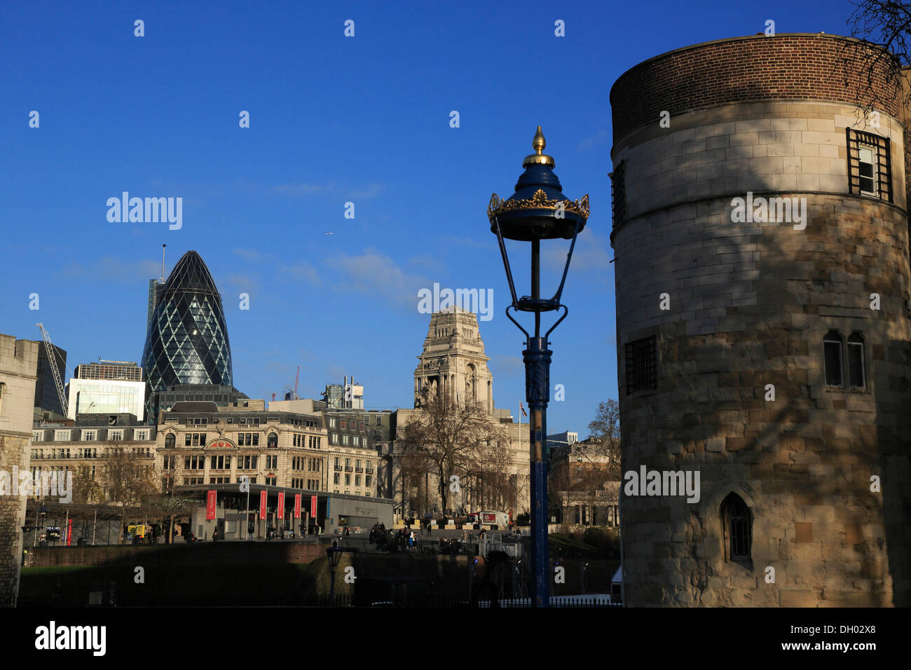 Abbey Business Center, il Gherkin, progettato da Norman Foster, porto di London Authority Building Foto Stock