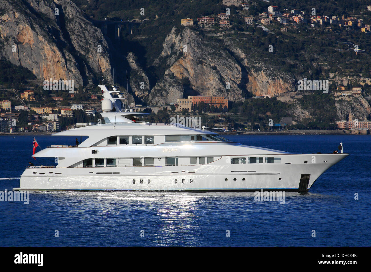 Motoryacht 'Piccolo pesce", ex Jangada, Heesen Yachts cantiere navale, lunghezza 39.80 metri, costruita nel 2001, a Cap Martin nella parte anteriore del Foto Stock