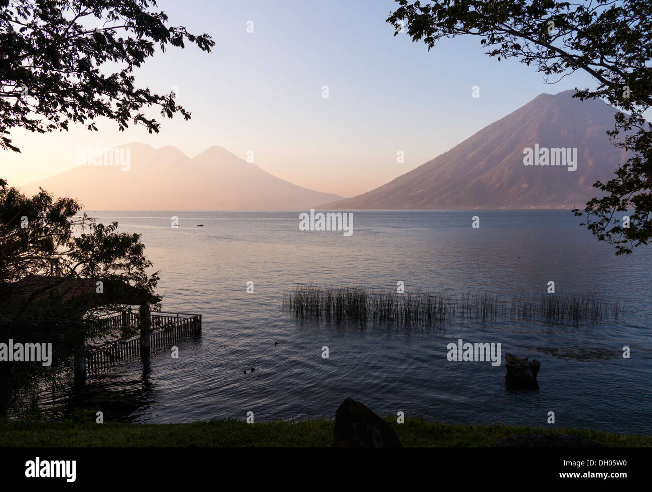 Lago Atitlan, Guatemala Foto Stock