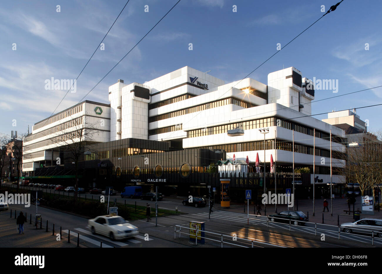 La Westdeutsche Landesbank edificio, WestLB, Dortmund, distretto della Ruhr, Renania settentrionale-Vestfalia Foto Stock