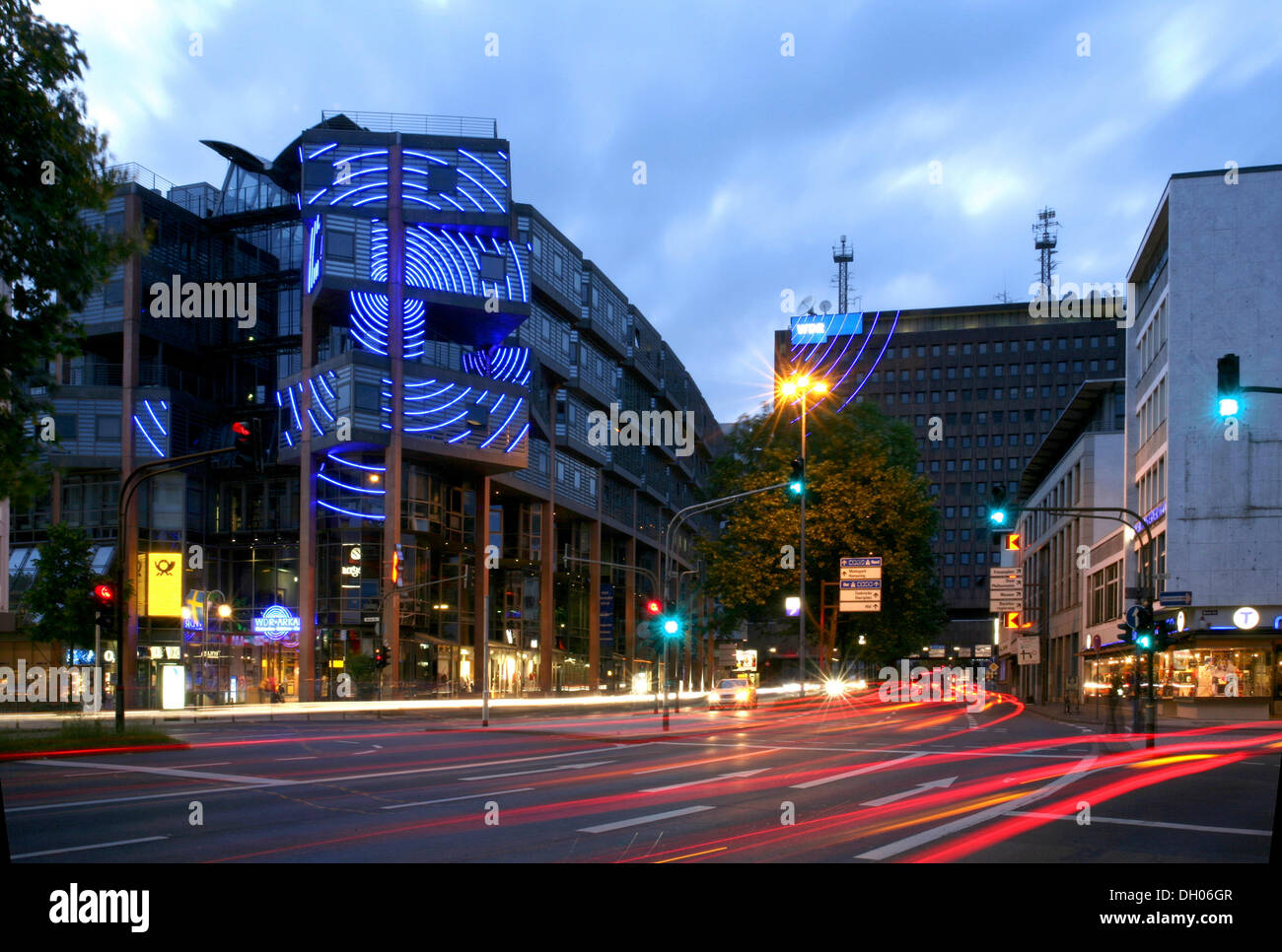 Westdeutscher Rundfunk edificio, WDR, WDR Portici, Nord-Sued-Fahrt, Nord-Sud-Boulevard, Colonia, nella Renania settentrionale-Vestfalia Foto Stock
