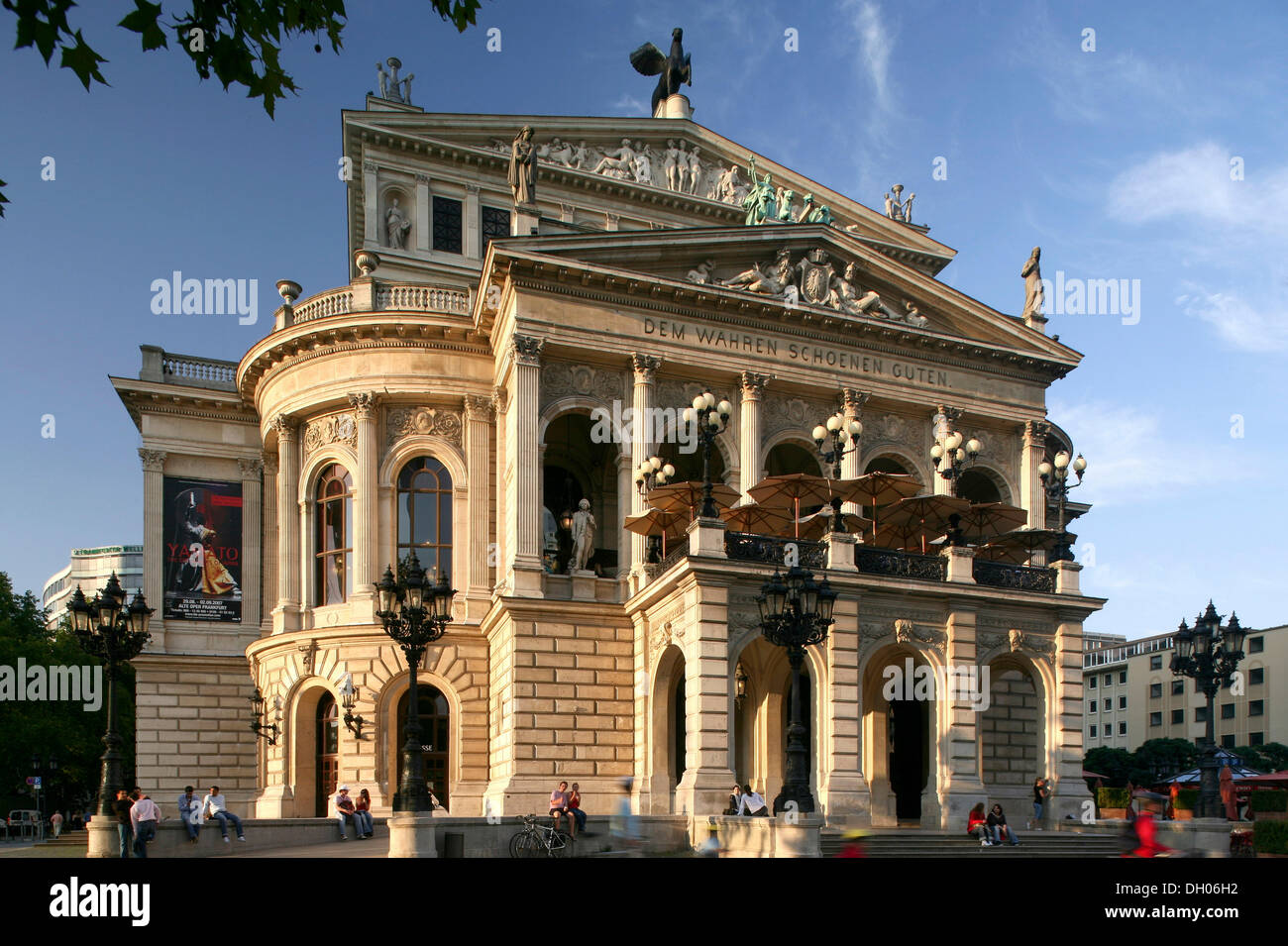Alte Oper, opera, Francoforte, Hesse Foto Stock