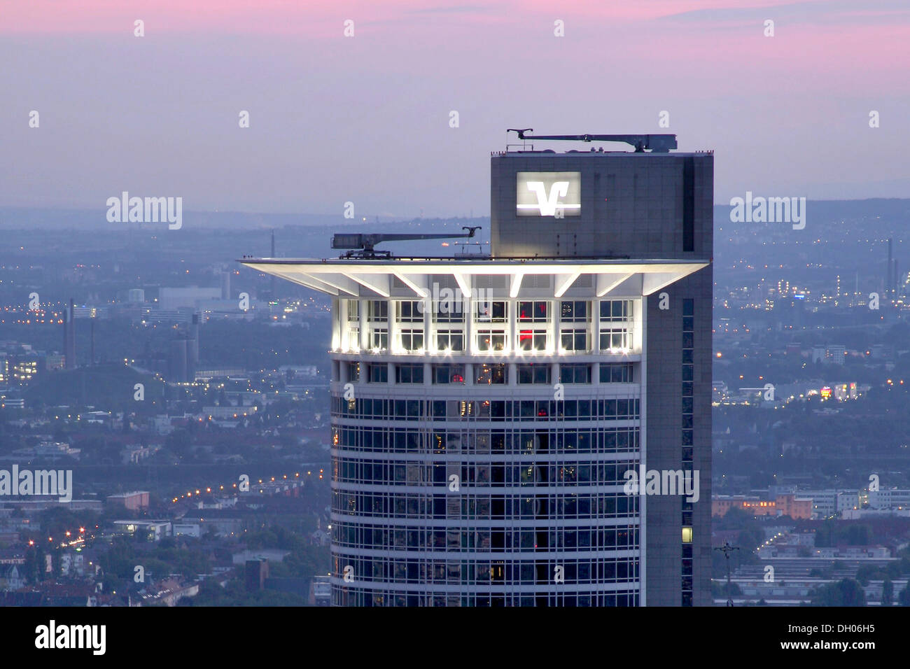 Corona della torre Westend, Francoforte Hesse Foto Stock