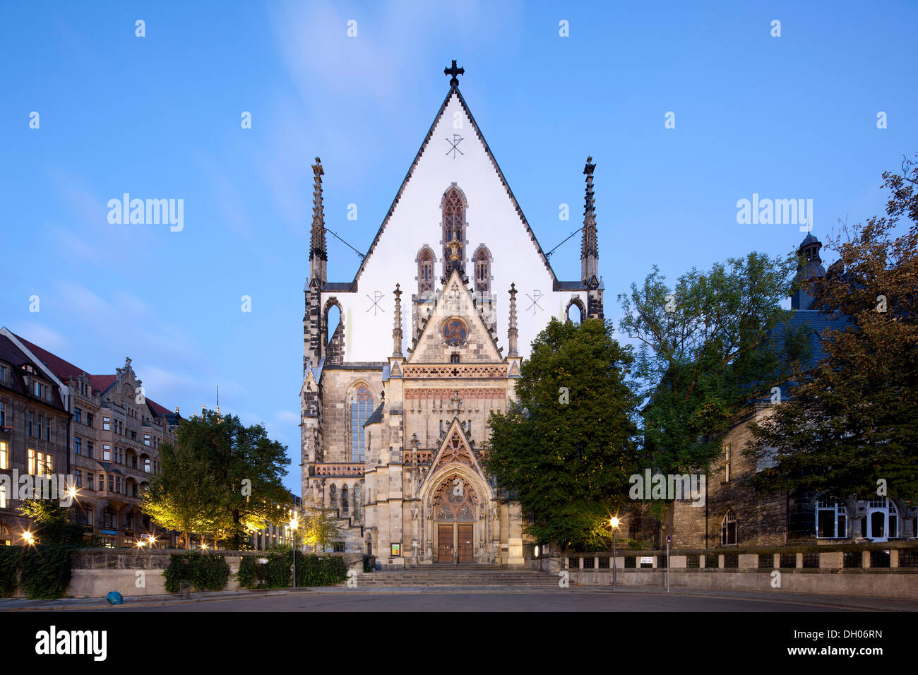St. Thomas Church, Lipsia, Sassonia, PublicGround Foto Stock