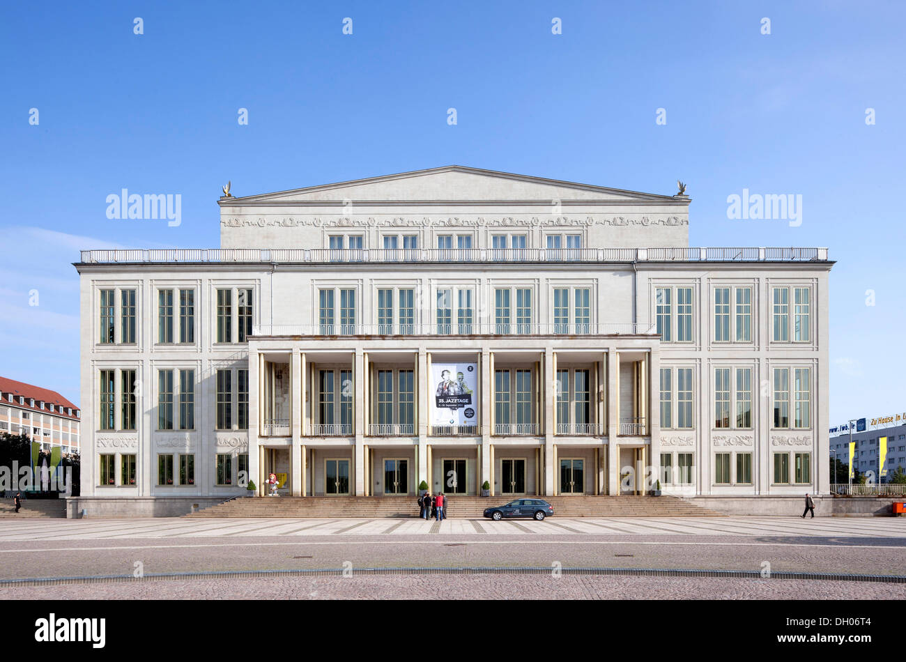 Opera House, Lipsia, Sassonia, PublicGround Foto Stock