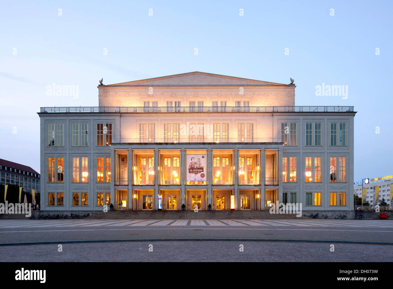 Opera House, Lipsia, PublicGround Foto Stock