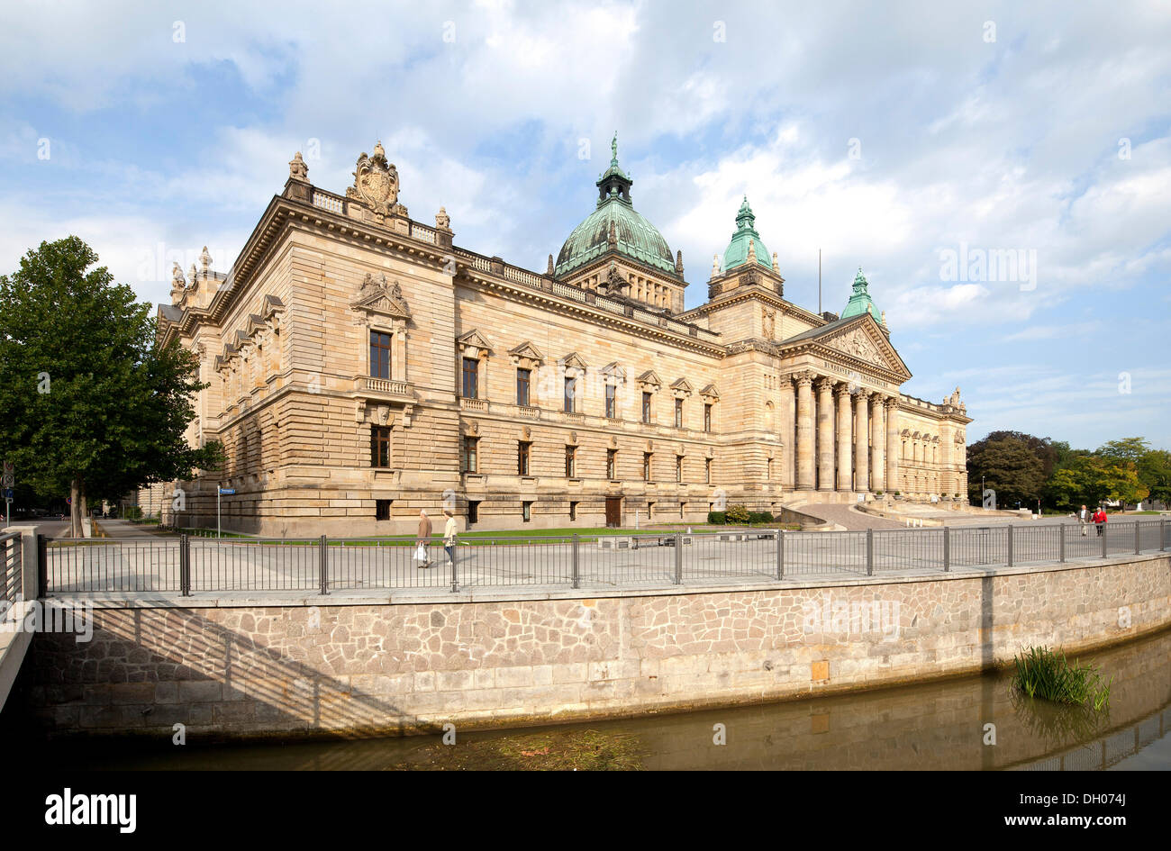 Il Tribunale amministrativo federale di Germania, l'edificio dell'ex corte imperiale di giustizia, Lipsia, Sassonia, PublicGround Foto Stock