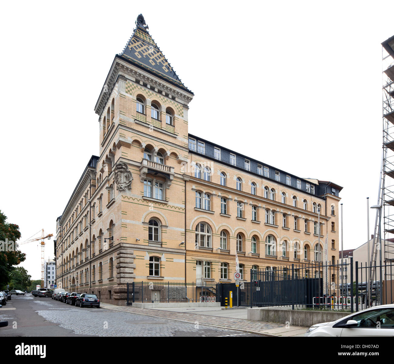 La sede centrale di polizia, Lipsia, Sassonia, PublicGround Foto Stock