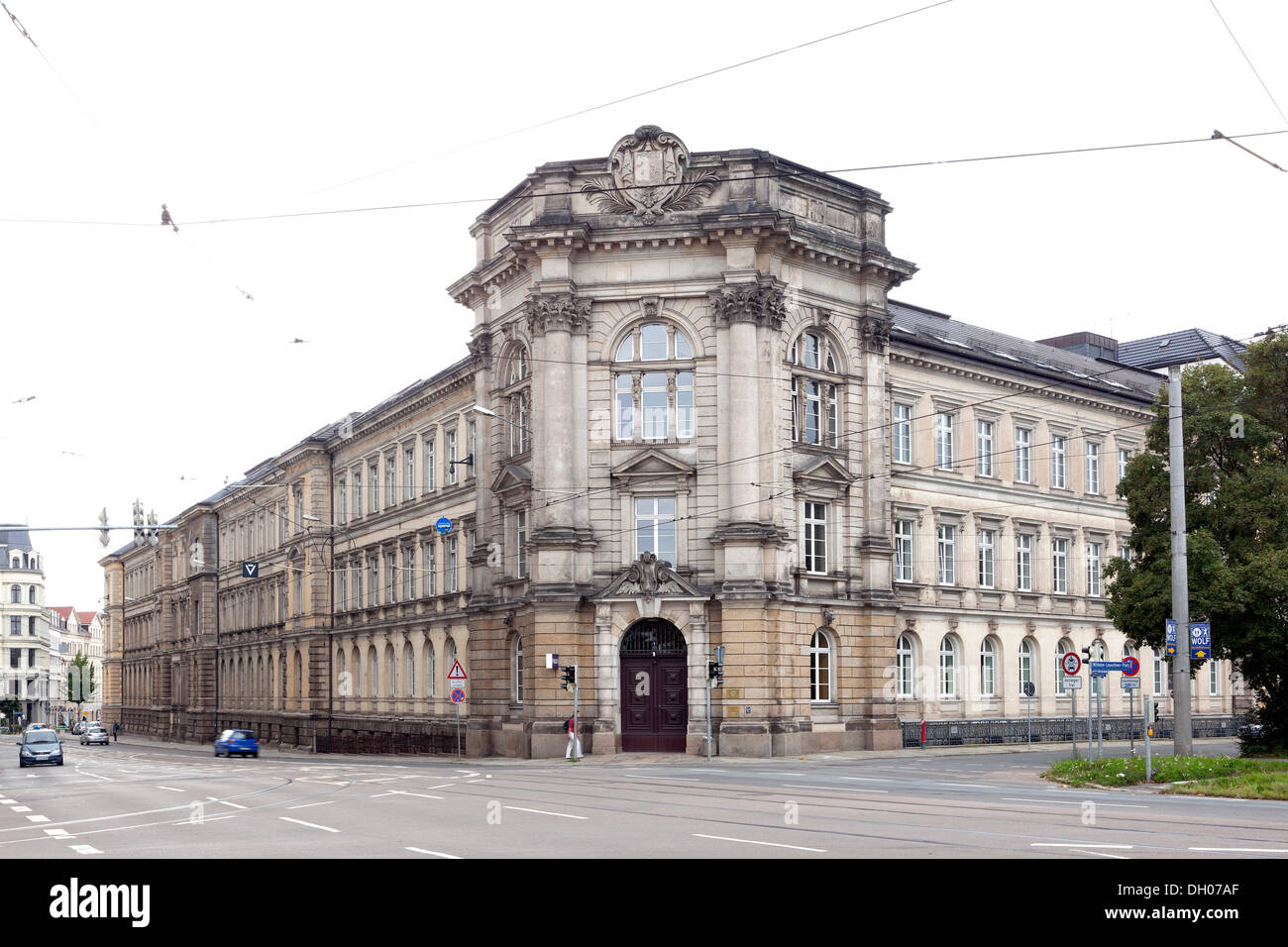 La sede centrale di polizia, Lipsia, Sassonia, PublicGround Foto Stock