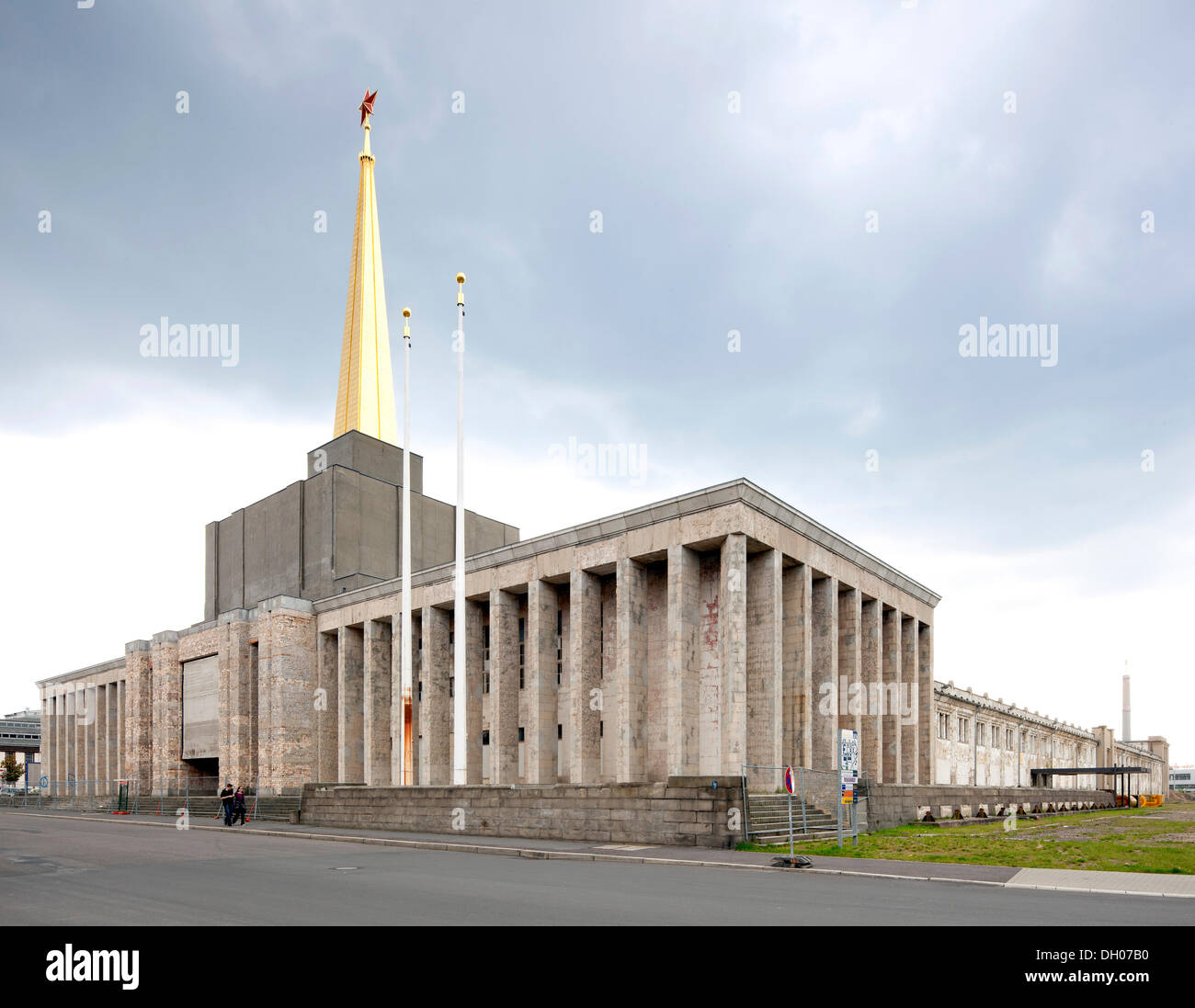 Vecchio Leipzig Fiera, ex exhibition hall 12, Muster-Messe, Achilleion, Lipsia, Sassonia, PublicGround Foto Stock