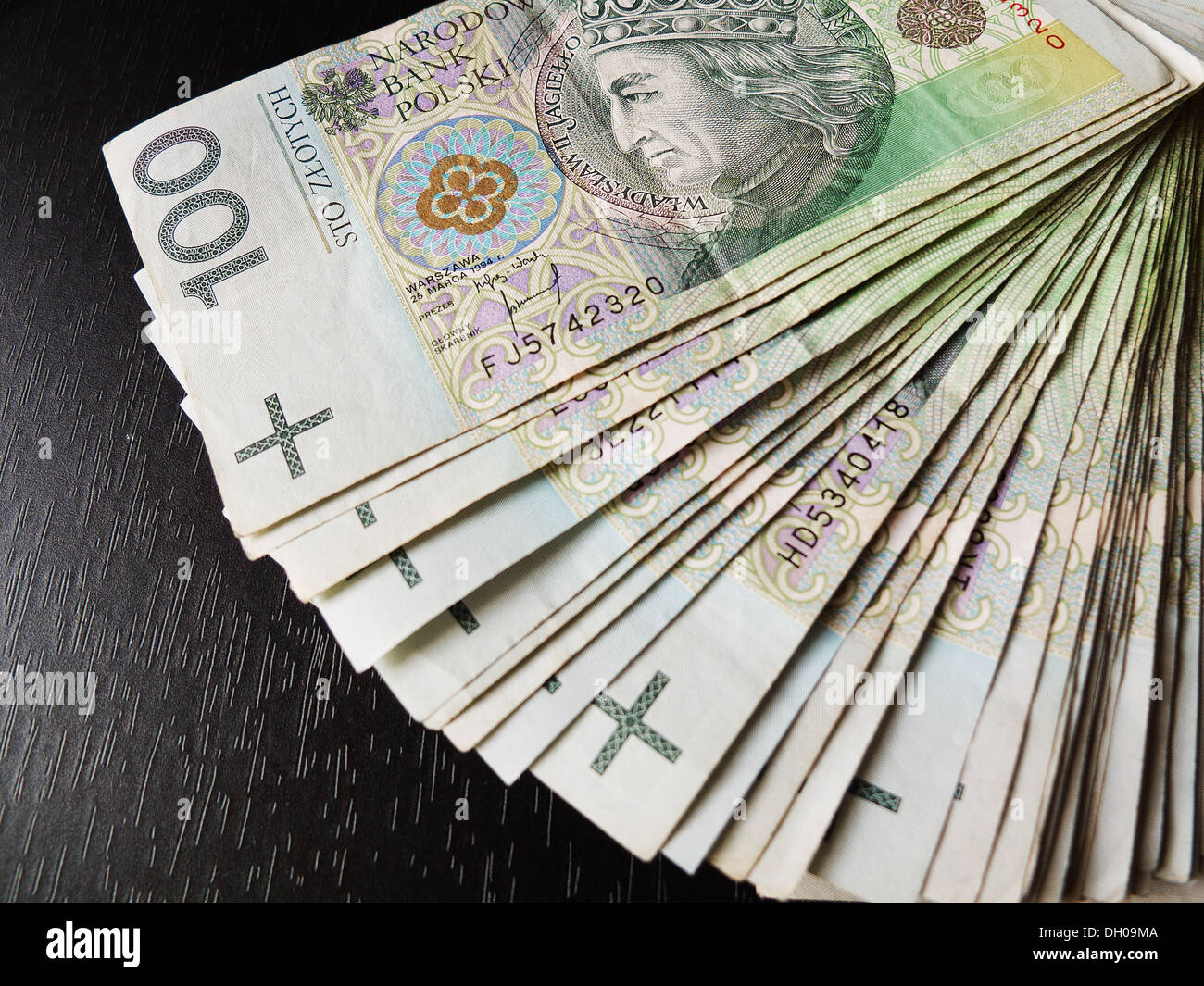 Il polacco banconota 100 PLN Foto Stock