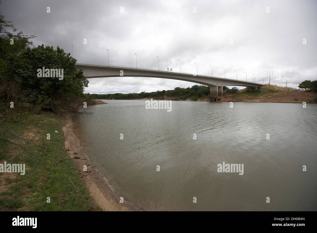 Il nuovo ponte di frontiera in Letham, Guyana, Sud America Foto Stock