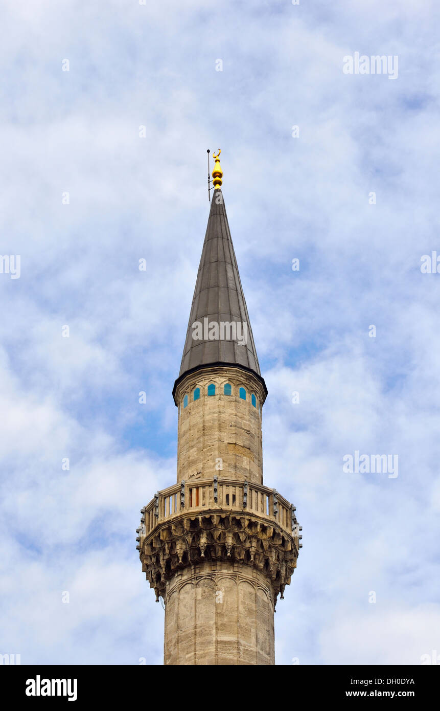 Minareto, Süleymaniye, Istanbul, Turchia 130910 71089 Foto Stock