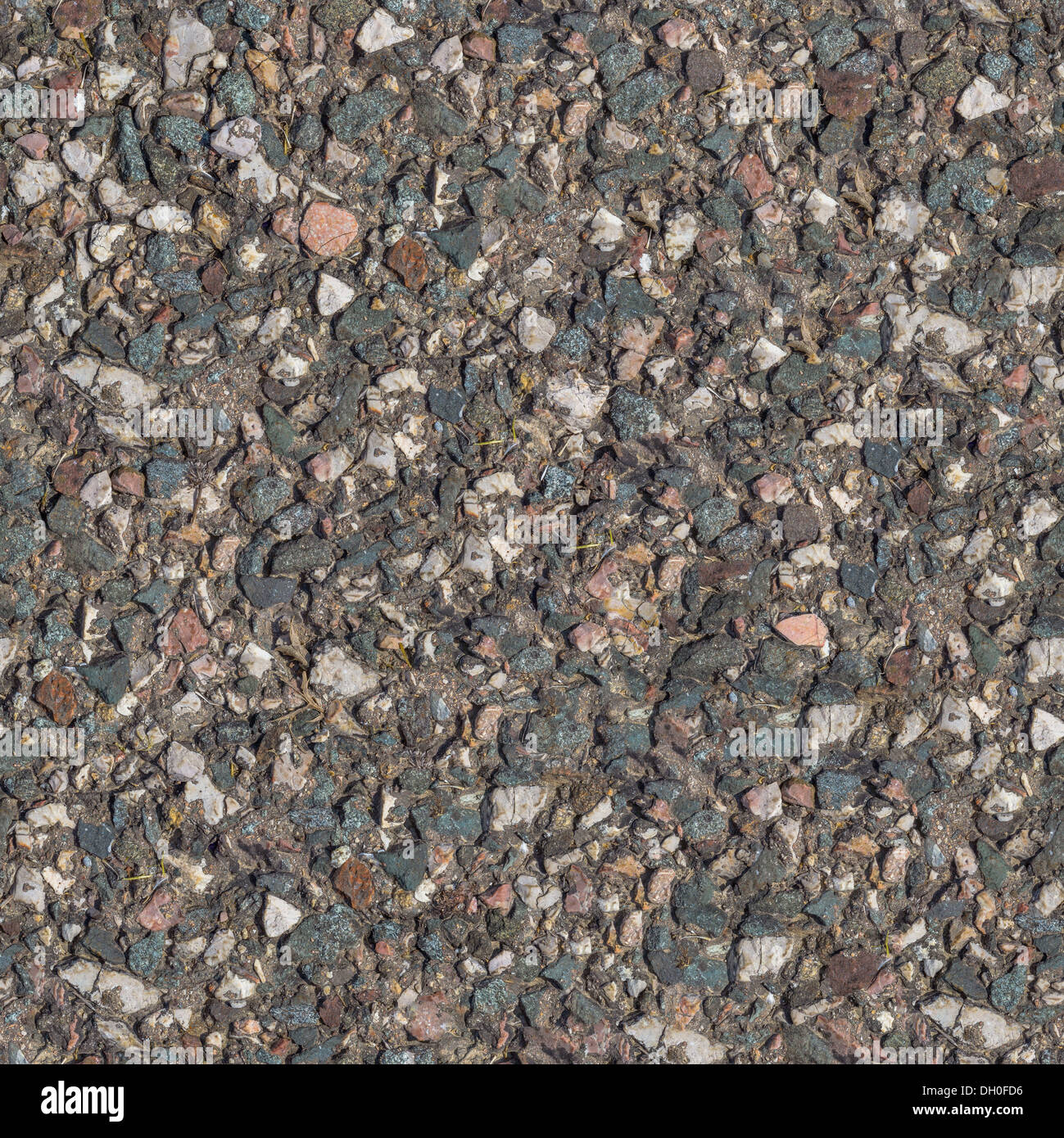 Old Stone Country Road. Piastrellabile senza giunture Texture. Foto Stock