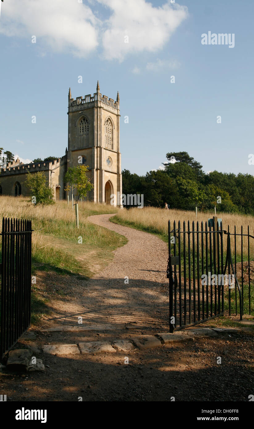 Chiesa Croome Park giardini paesaggistici NT Worcestershire Inghilterra REGNO UNITO Foto Stock