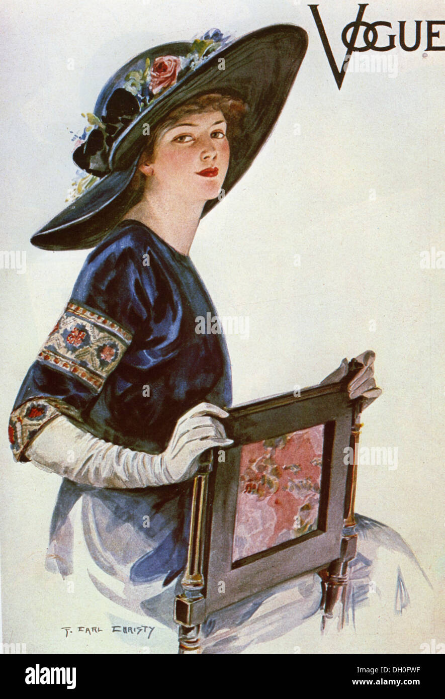 Moda nella rivista Vogue circa 1910 Foto Stock