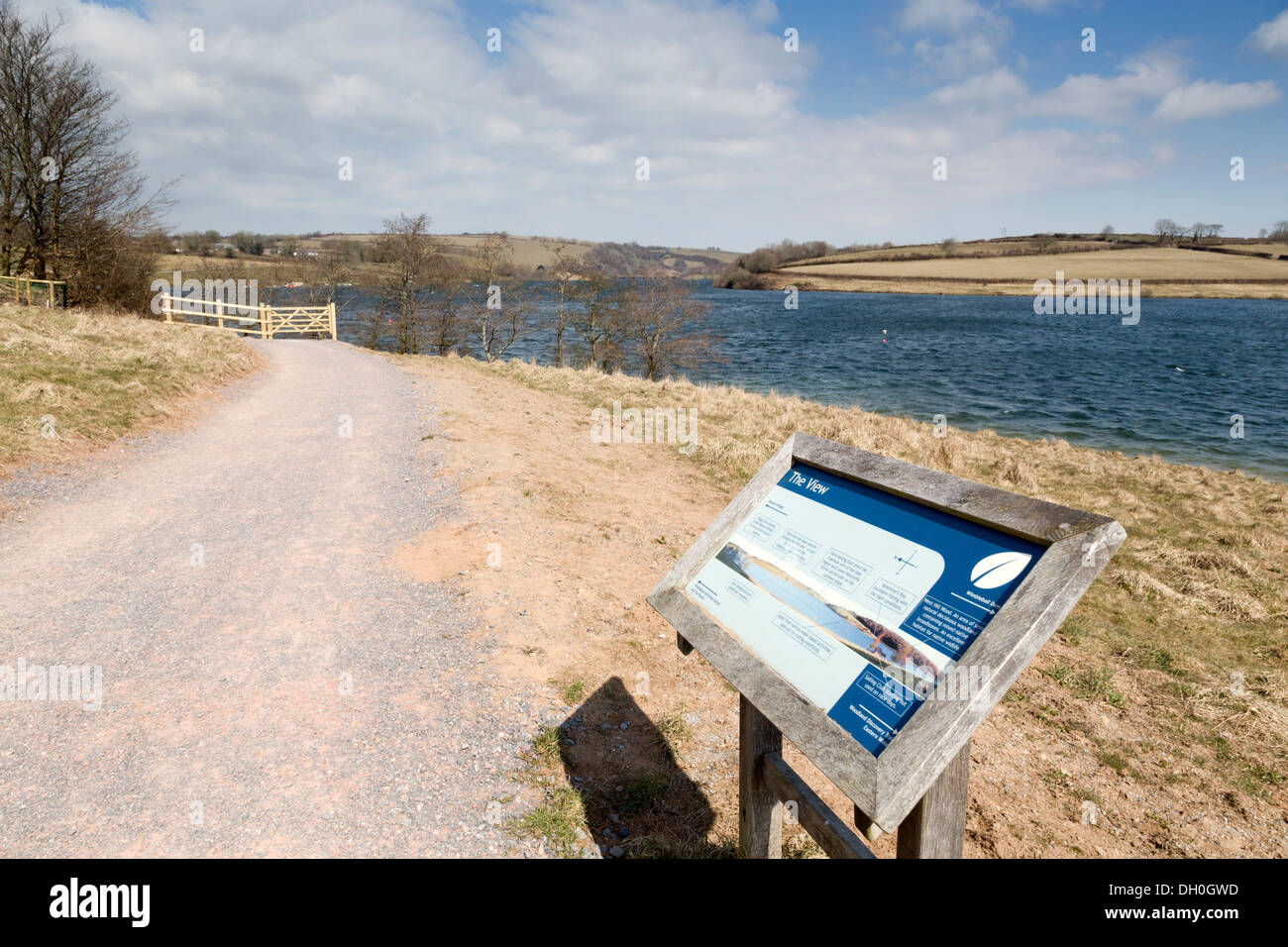 Lago Wimbleball; Exmoor; Somerset, Regno Unito Foto Stock