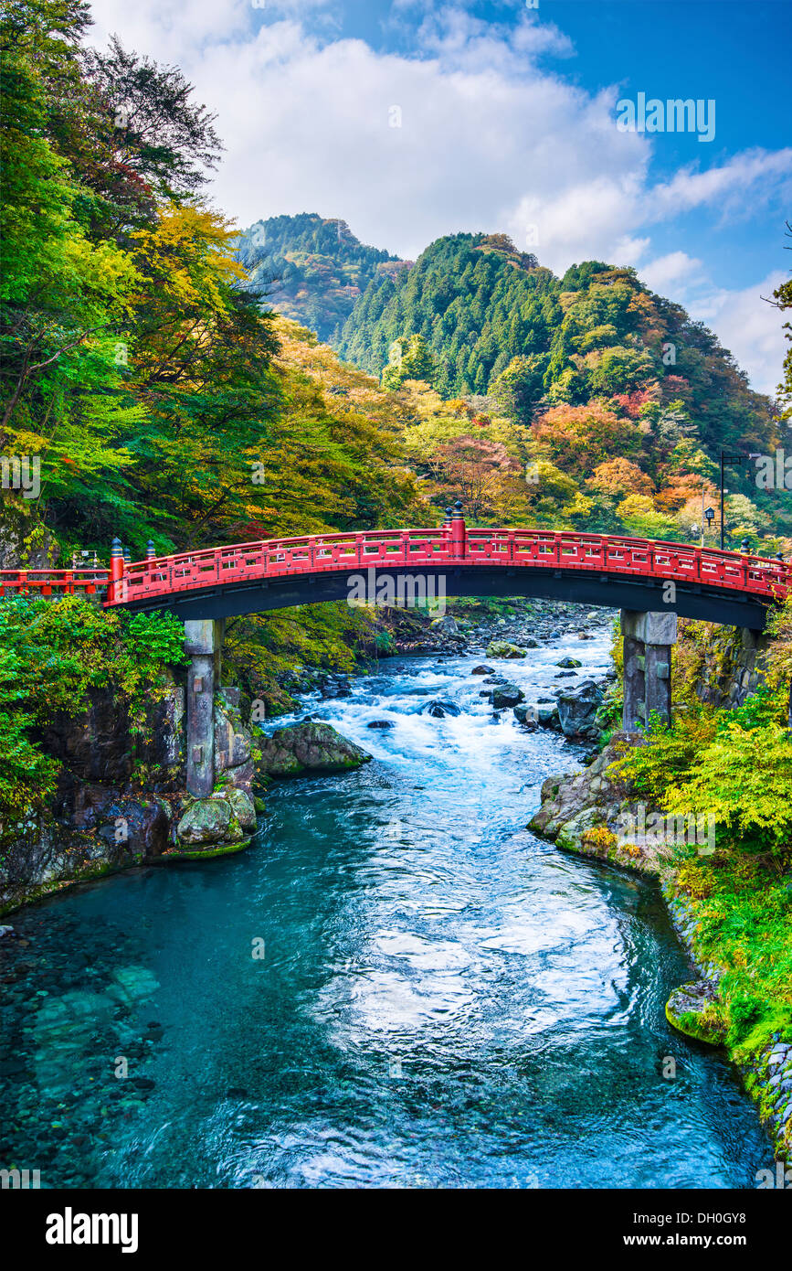 Ponte sacro di Nikko, Giappone. Foto Stock