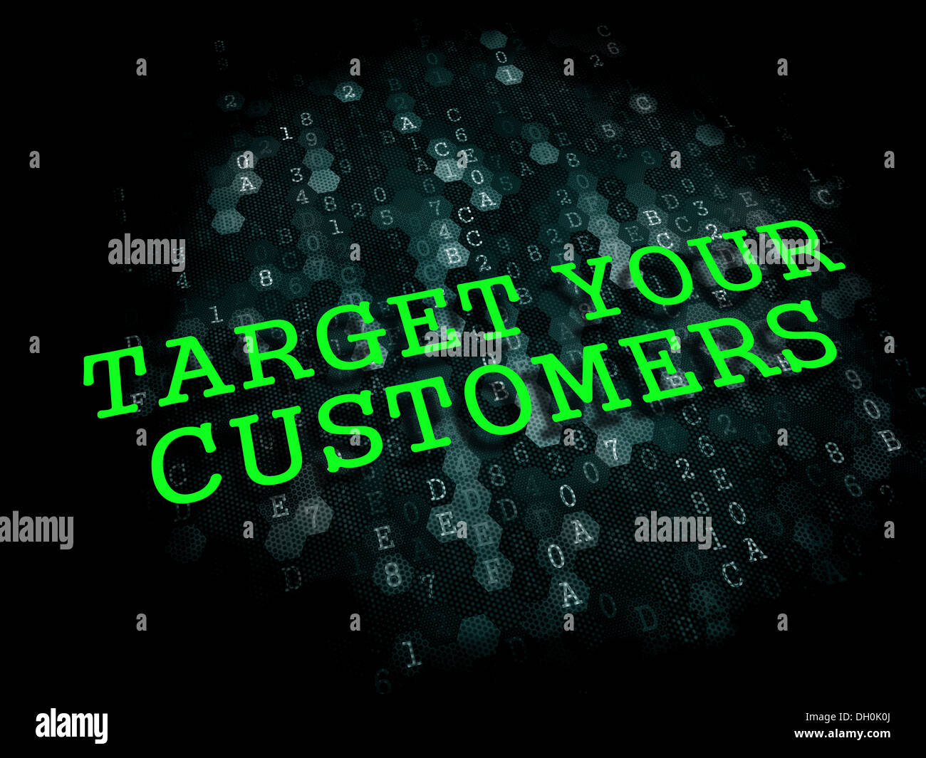 Il target per i vostri clienti. Il concetto di business. Foto Stock