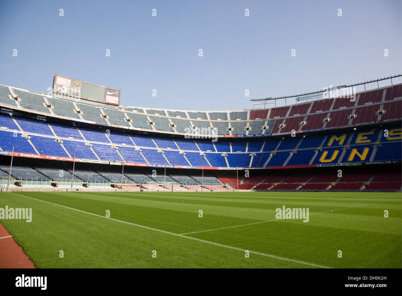 CAMP NOU FC BARCELONA FOOTBALL STADIUM BARCELONAFC FCBARCELONA Spagna all'interno Foto Stock
