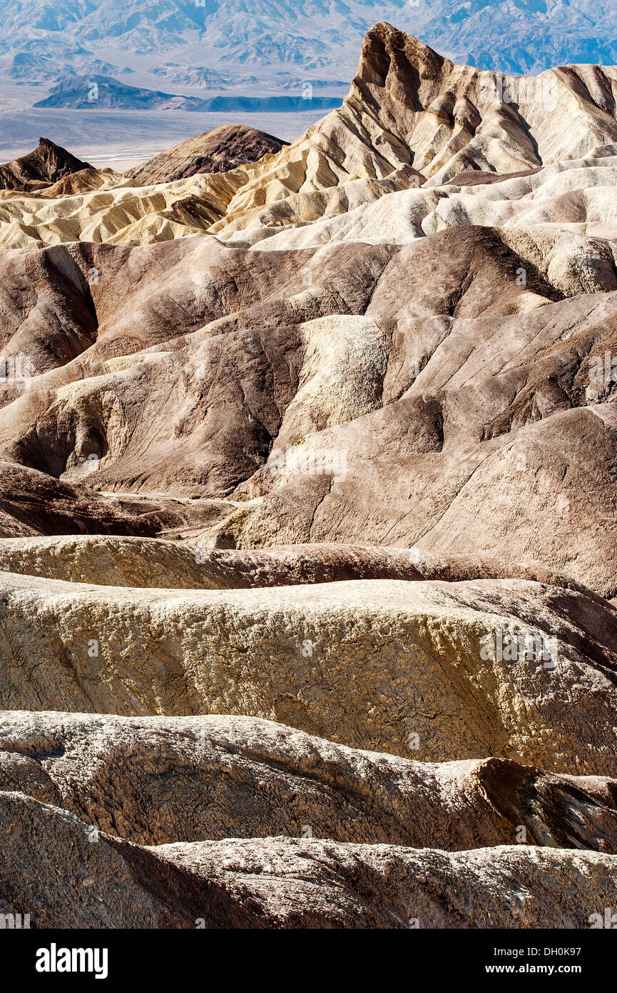 Zabriski Point, Death Valley Parco Nazionale della Valle della Morte Foto Stock