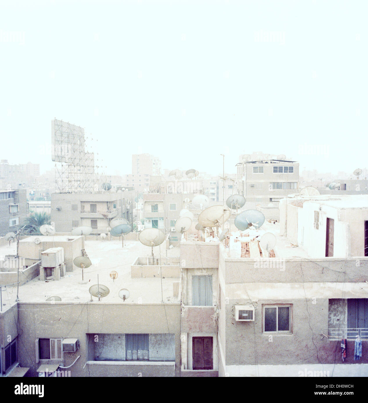 Vista sopra i tetti del Cairo, Kairo, Egitto Foto Stock