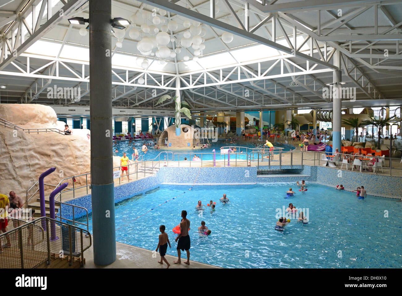 'Schermata Waterworld' a Butlins Skegness, Ingoldmells, Skegness, Lincolnshire, England, Regno Unito Foto Stock