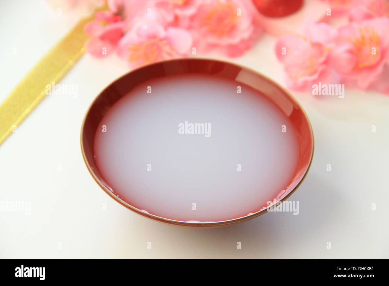 Amazake (dolce fermentare la bevanda di riso) Foto Stock