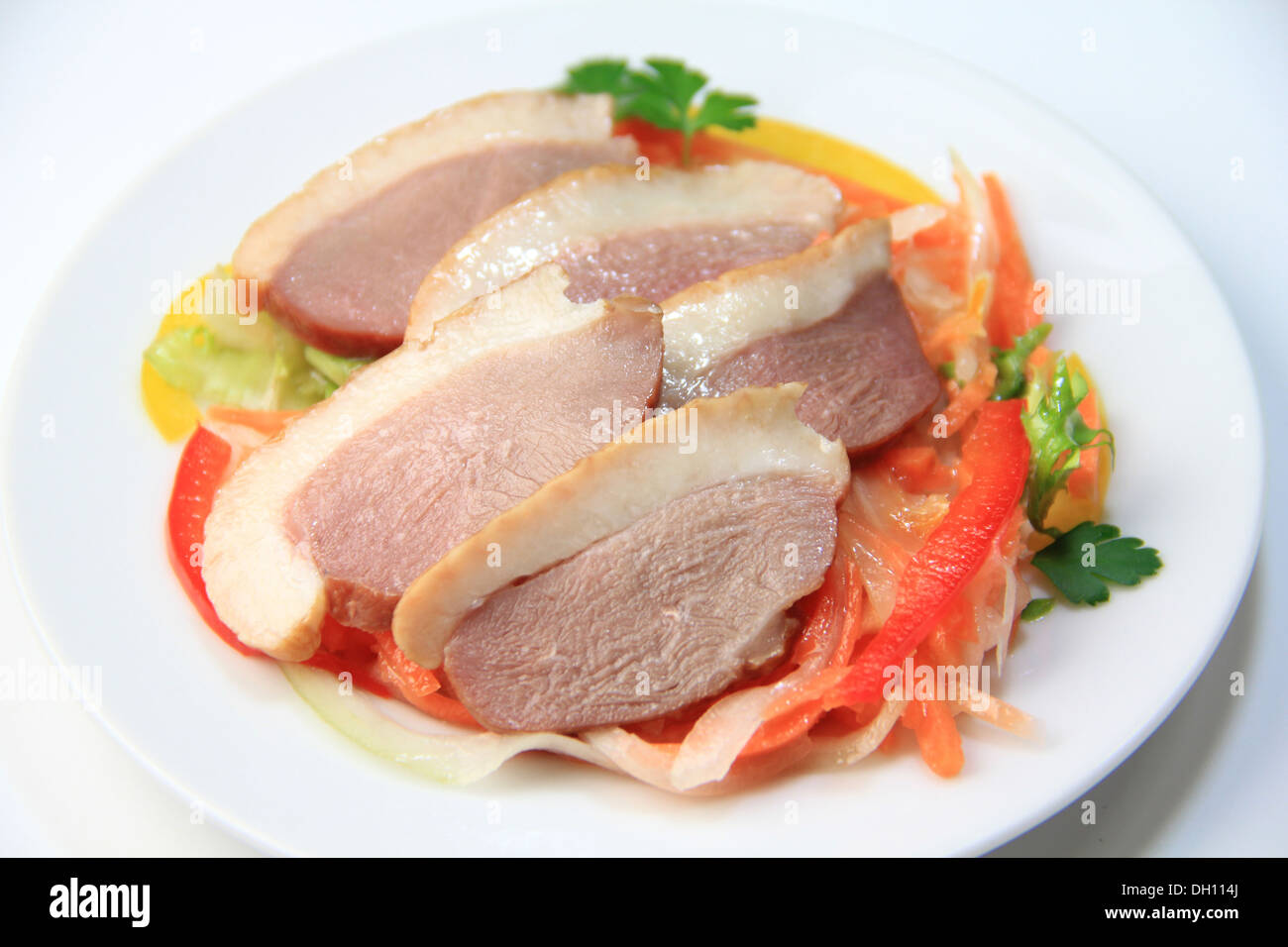 Carne d'anatra Foto Stock