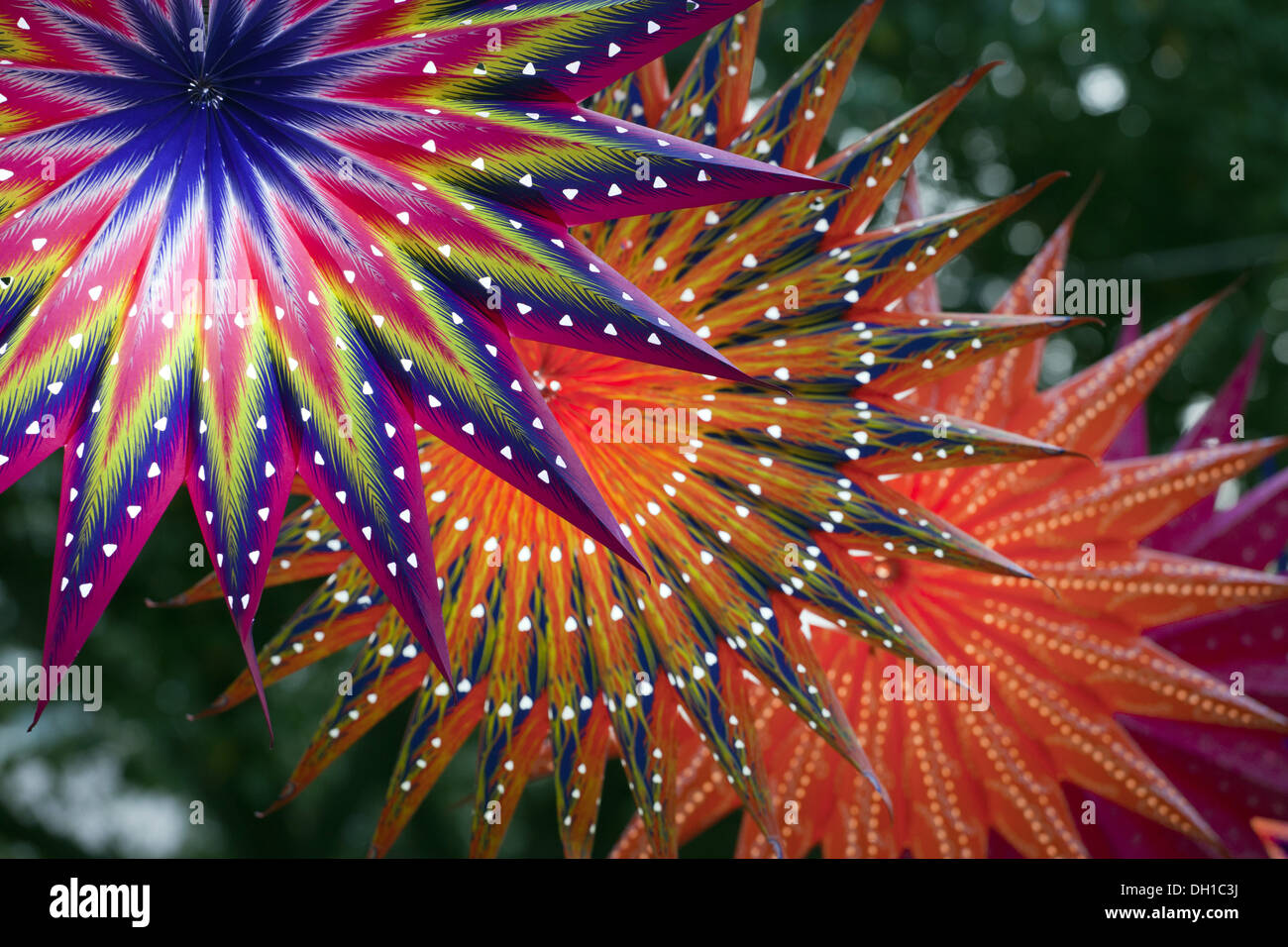 Stella multicolore lanterna diwali festival dadar Mumbai Maharashtra India Asia Foto Stock