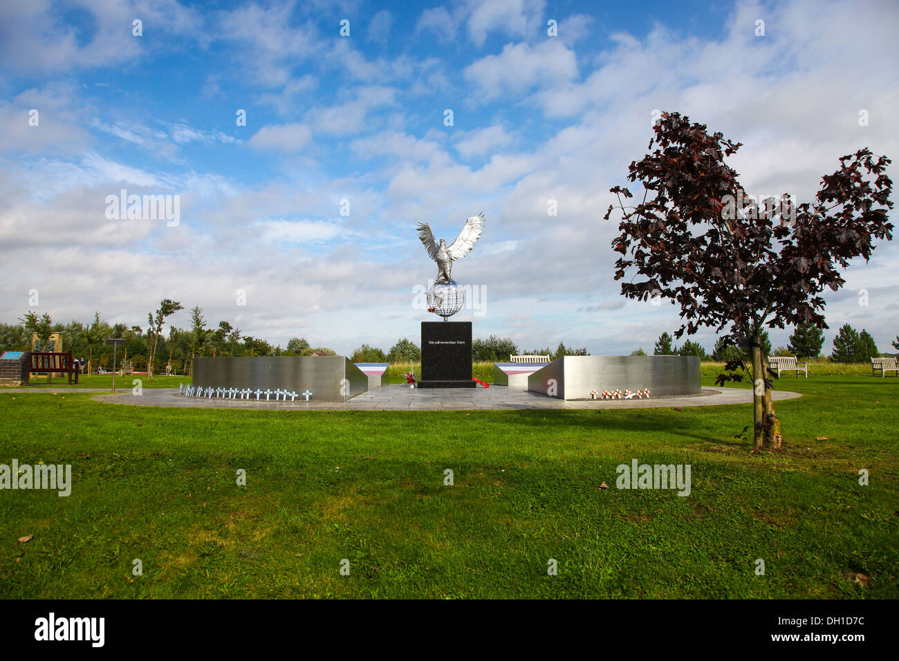 Il Royal Air Forces Association memorial presso il National Memorial Arboretum Alrewas Inghilterra Staffordshire REGNO UNITO Foto Stock