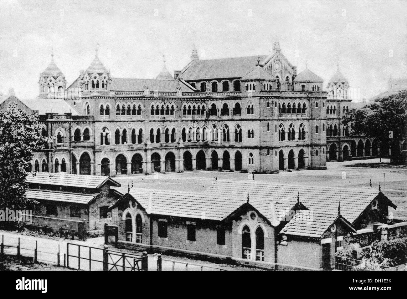 Elphinstone High School Bombay Mumbai Maharashtra India Asia Indian Asian Old vintage 1900s picture Foto Stock