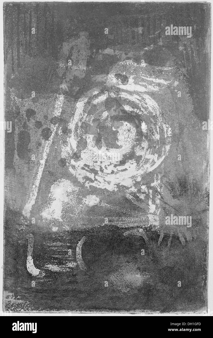 "Terra, Luna e cielo, i," è un'opera creata nel 1966, che esplora la relazione tra la Terra, la Luna e il cielo. Questo pezzo artistico riflette le prospettive della metà del XX secolo sullo spazio, sui corpi celesti e sul cosmo. Foto Stock