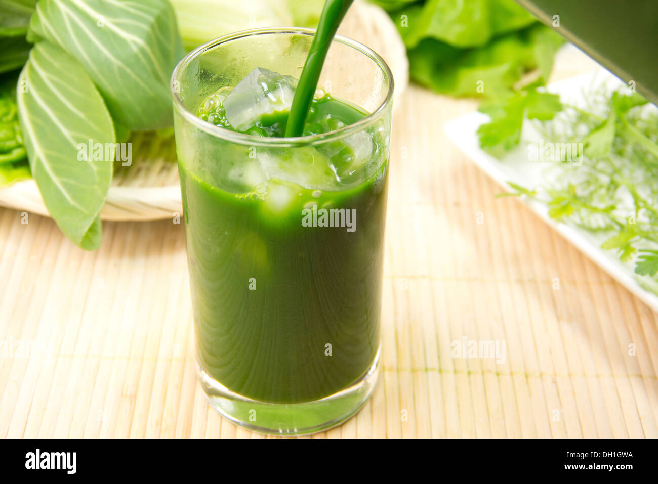 Aojiru (succo verde) Foto Stock