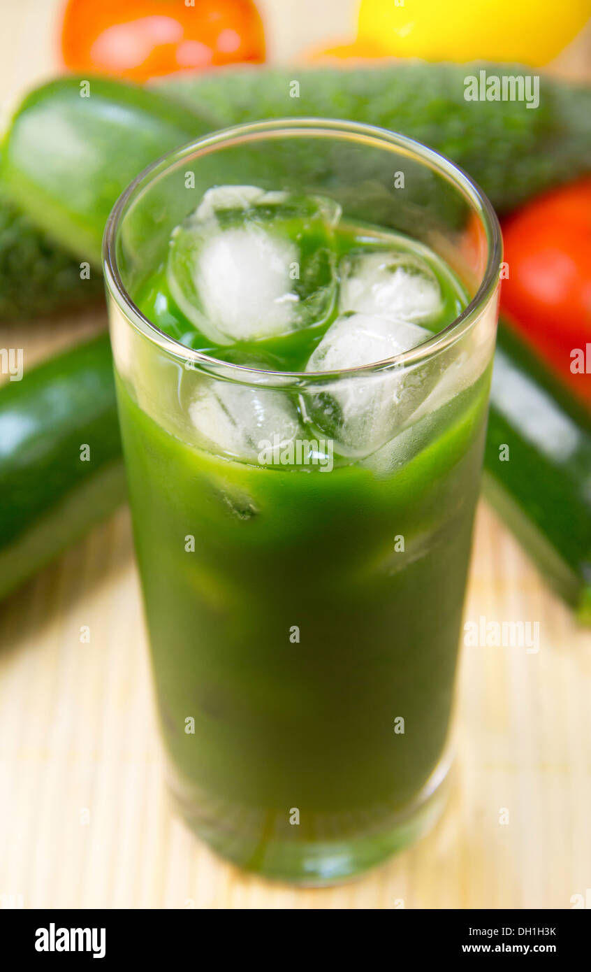 Aojiru (succo verde) Foto Stock