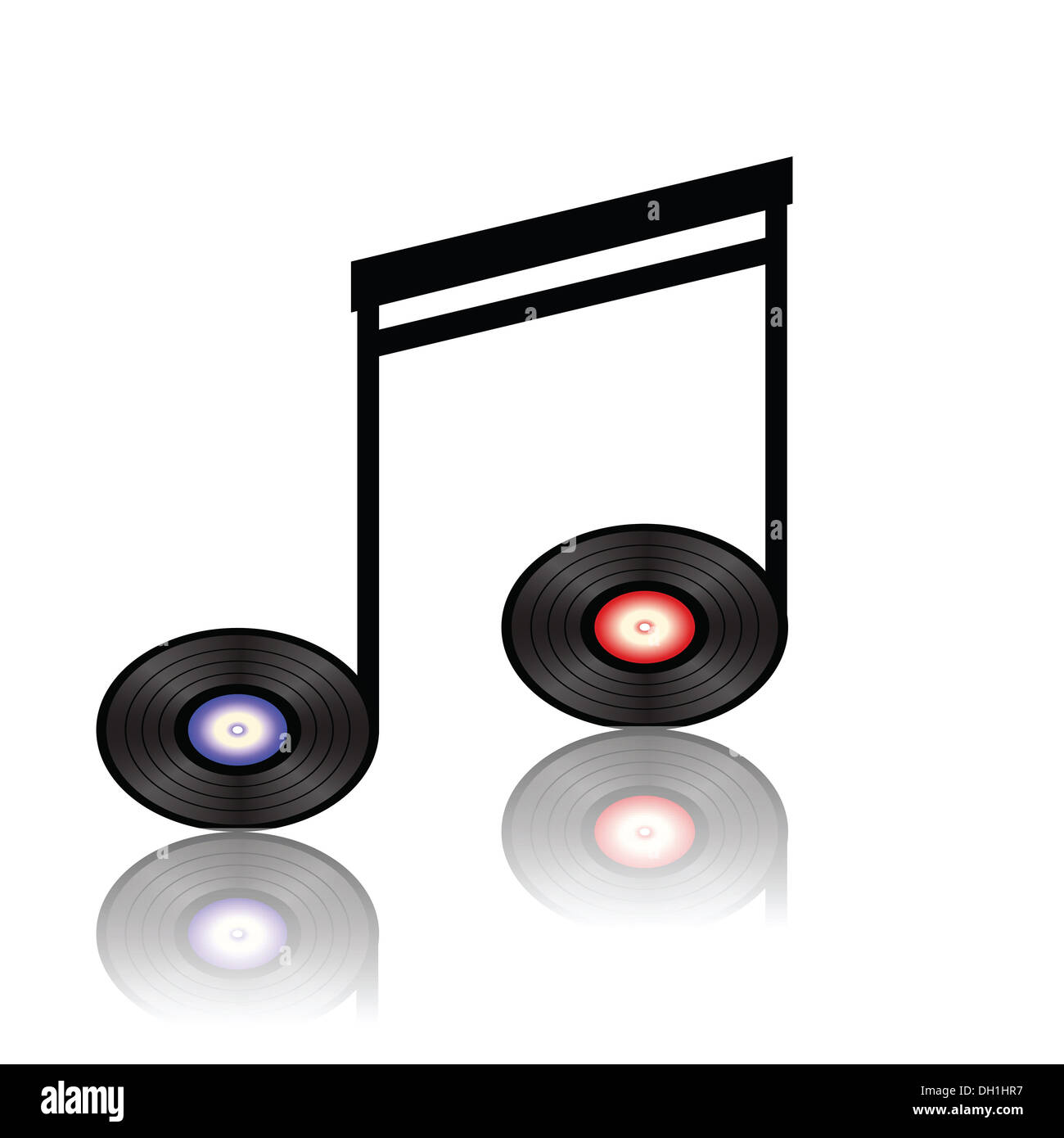 Nota musicale Foto Stock