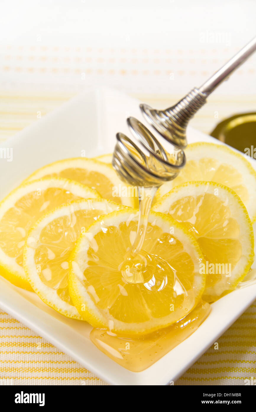 Miele e limone Foto Stock