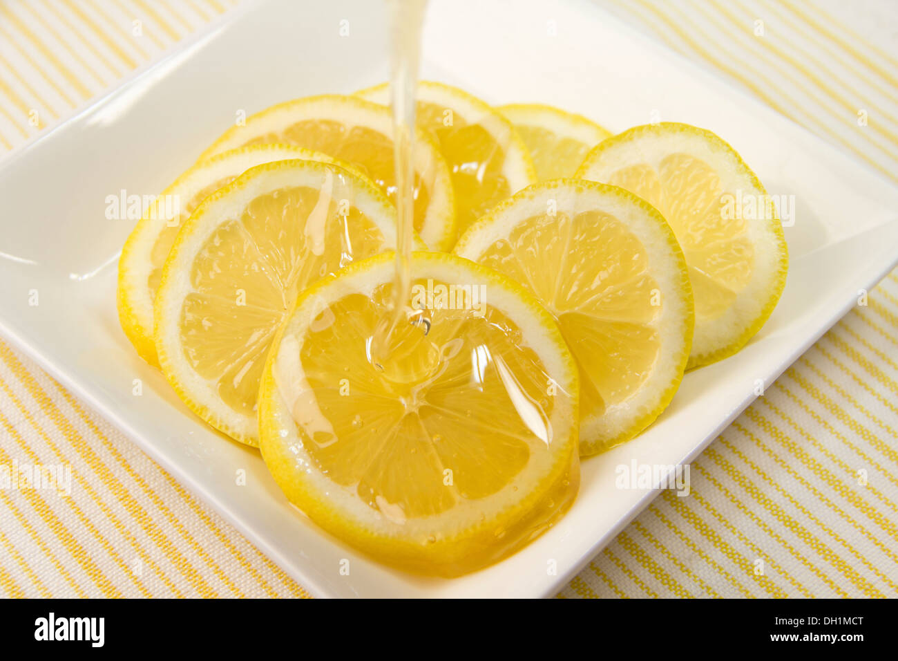 Miele e limone Foto Stock