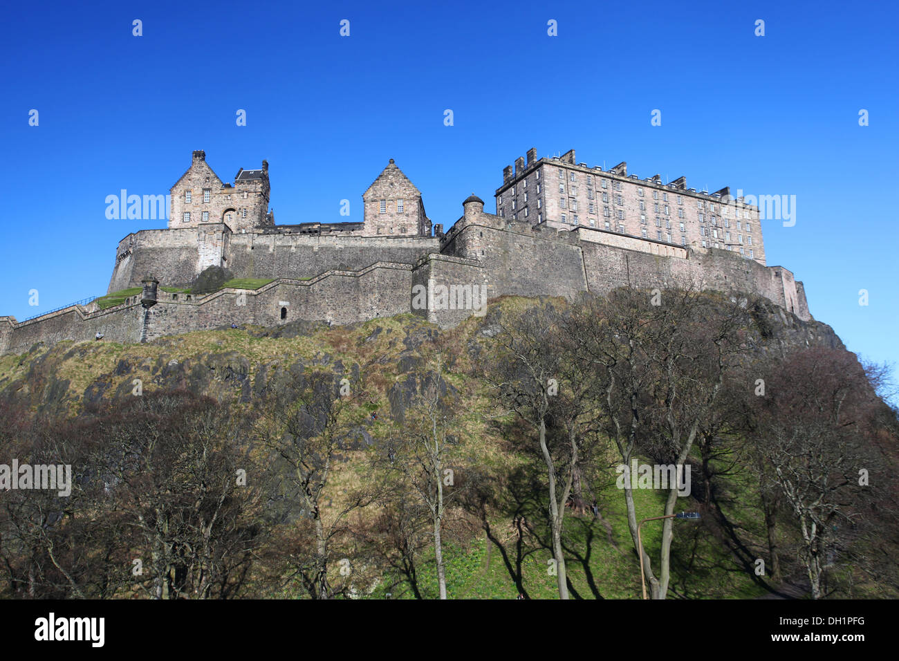 Il Castello di Edimburgo in Scozia Foto Stock