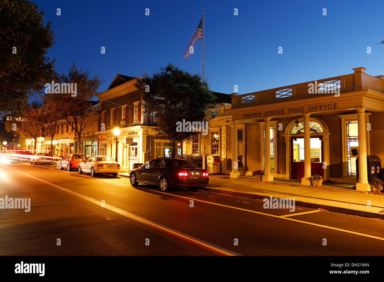 Ufficio postale di Bristol, Rhode Island, STATI UNITI D'AMERICA Foto Stock