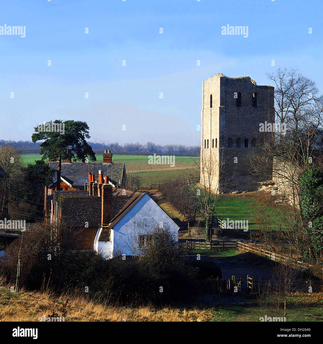 Saint Leonards Torre. Un piccolo Norman mantenere. West Malling, Kent. Foto Stock