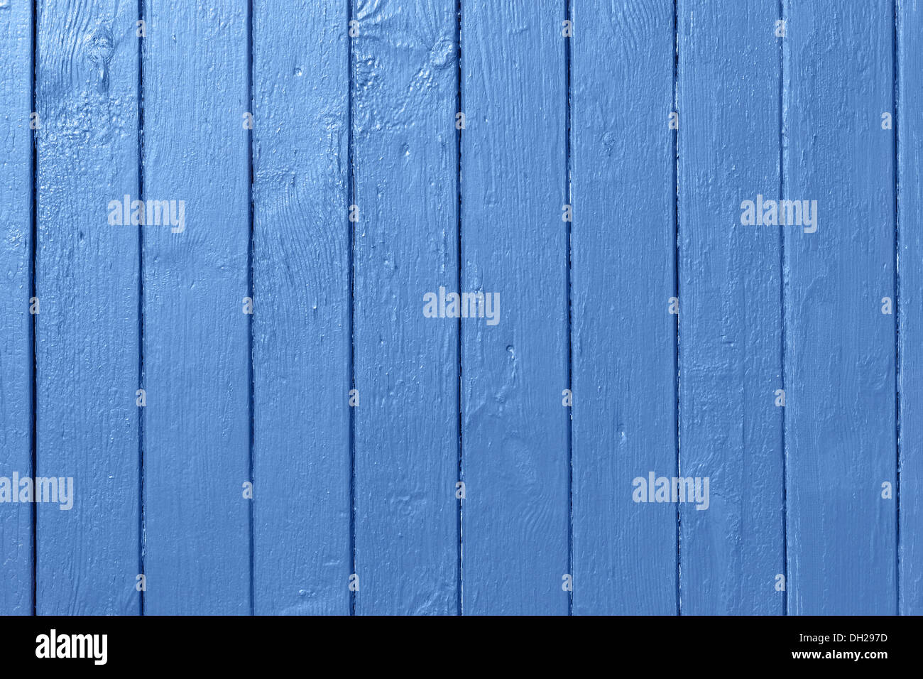 Blu parete in legno Foto Stock