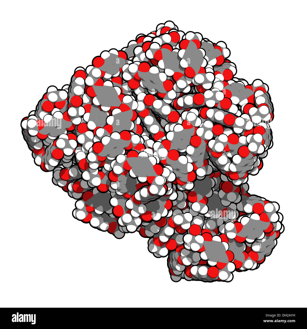 Fogli di polietilene tereftalato (PET, PETE) poliestere plastico, struttura chimica. Utilizzato principalmente in fibre sintetiche e la bottiglia di plastica Foto Stock