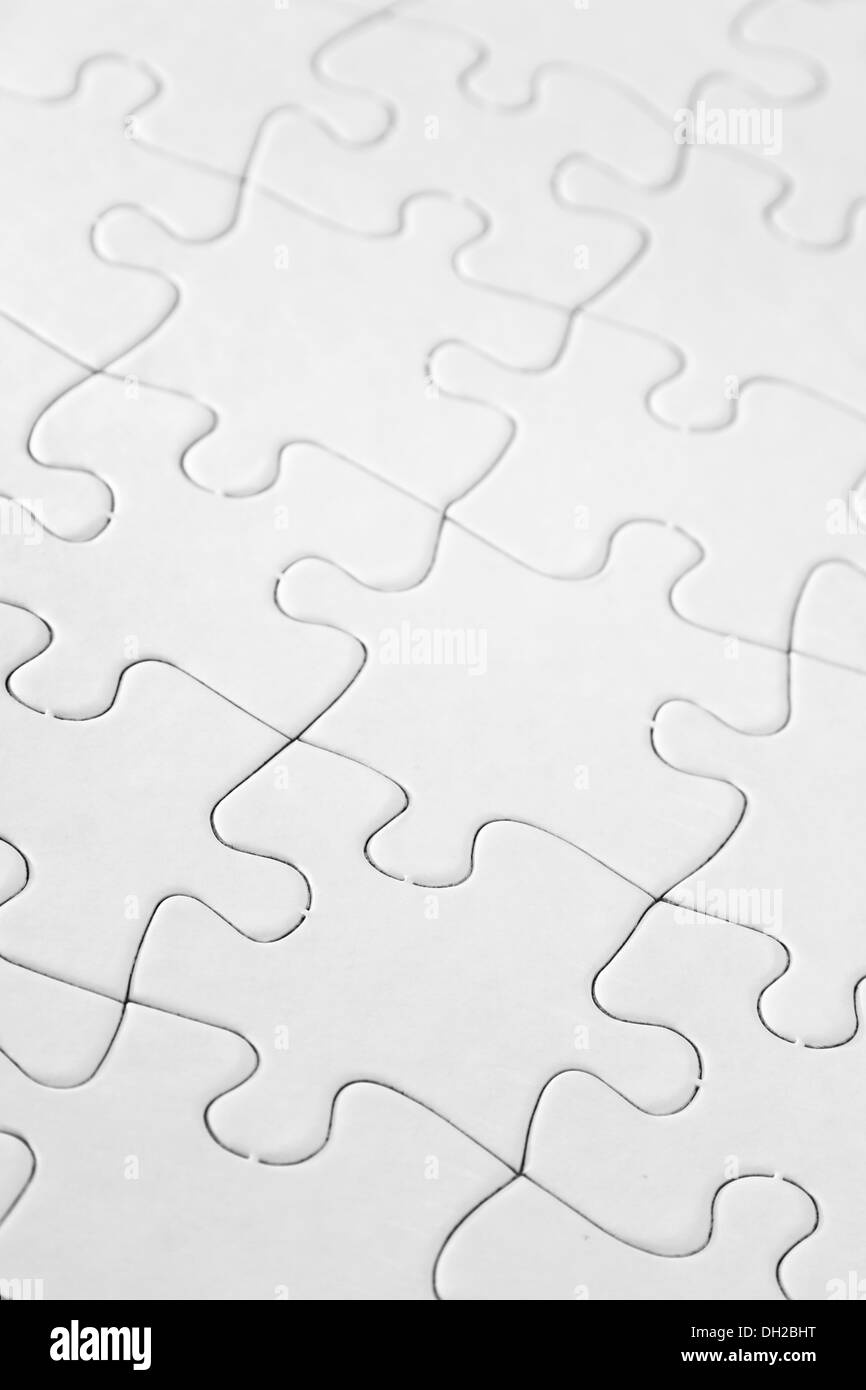 Primo piano di Jigsaw Puzzle pattern Foto Stock