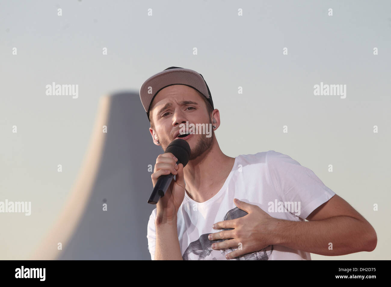 Il cantante pop Lob romano, Coblenza, Renania-Palatinato Foto Stock