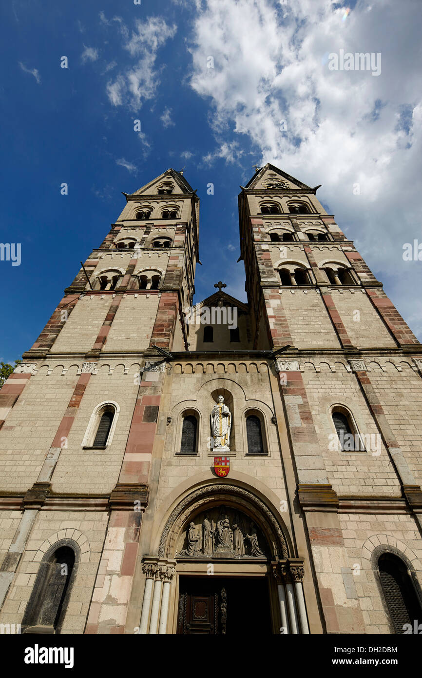 Basilica di San Castor a Koblenz, Coblenza, Renania-Palatinato, Germania Foto Stock