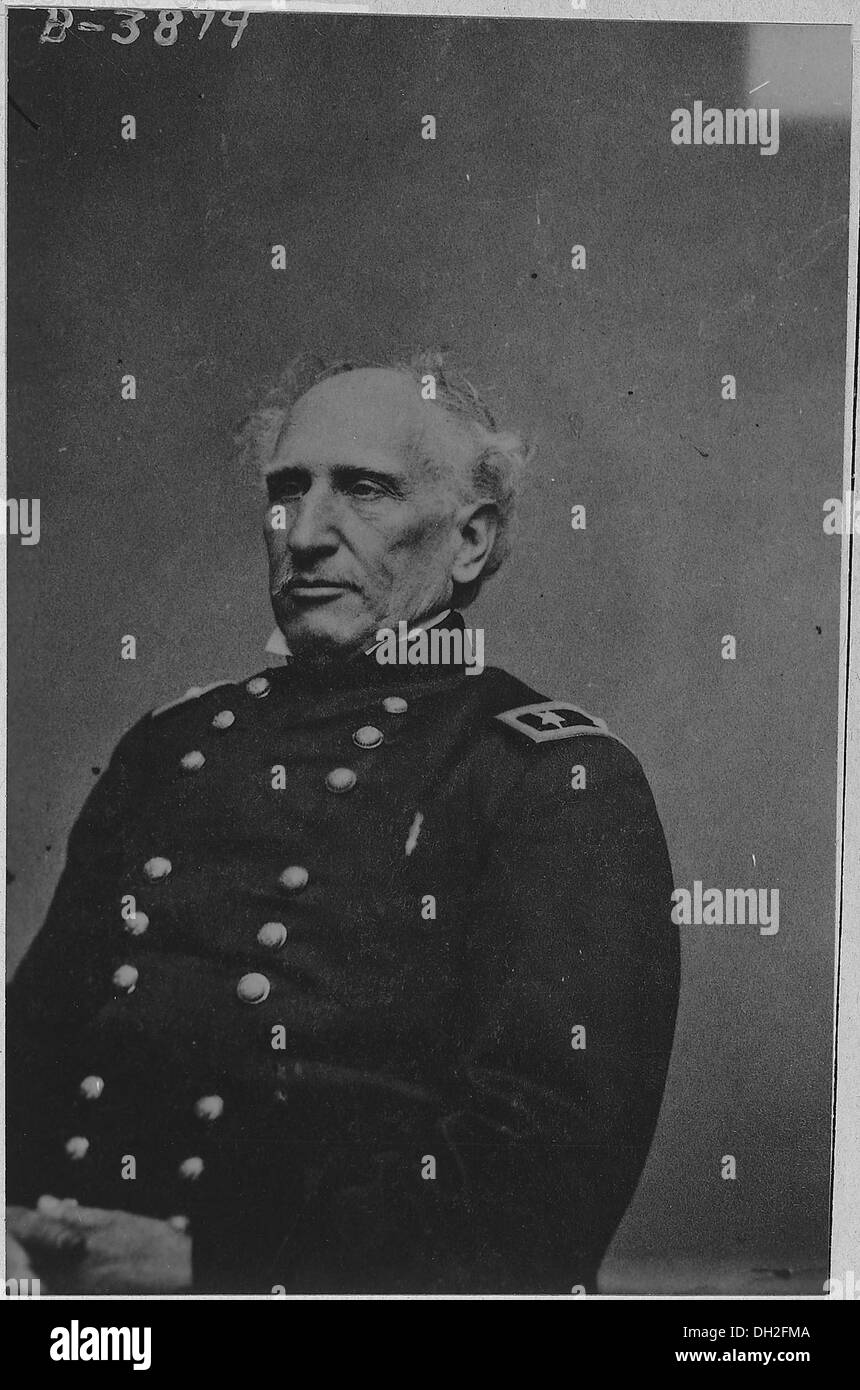 Il generale Silas Casey, una figura di spicco nella storia militare americana, servì durante la guerra civile e giocò un ruolo chiave nella leadership militare, nella strategia e nello sviluppo dell'addestramento militare. Foto Stock