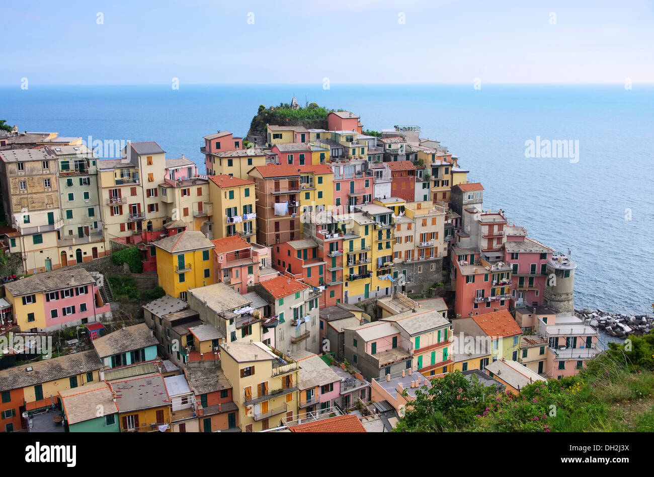 Cinque Terre Manarola 03 Foto Stock